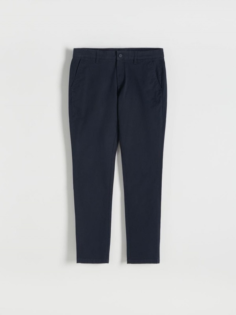 Reserved Chino Slim Fit Broek Heren Donkerblauw | QYHOX-3256