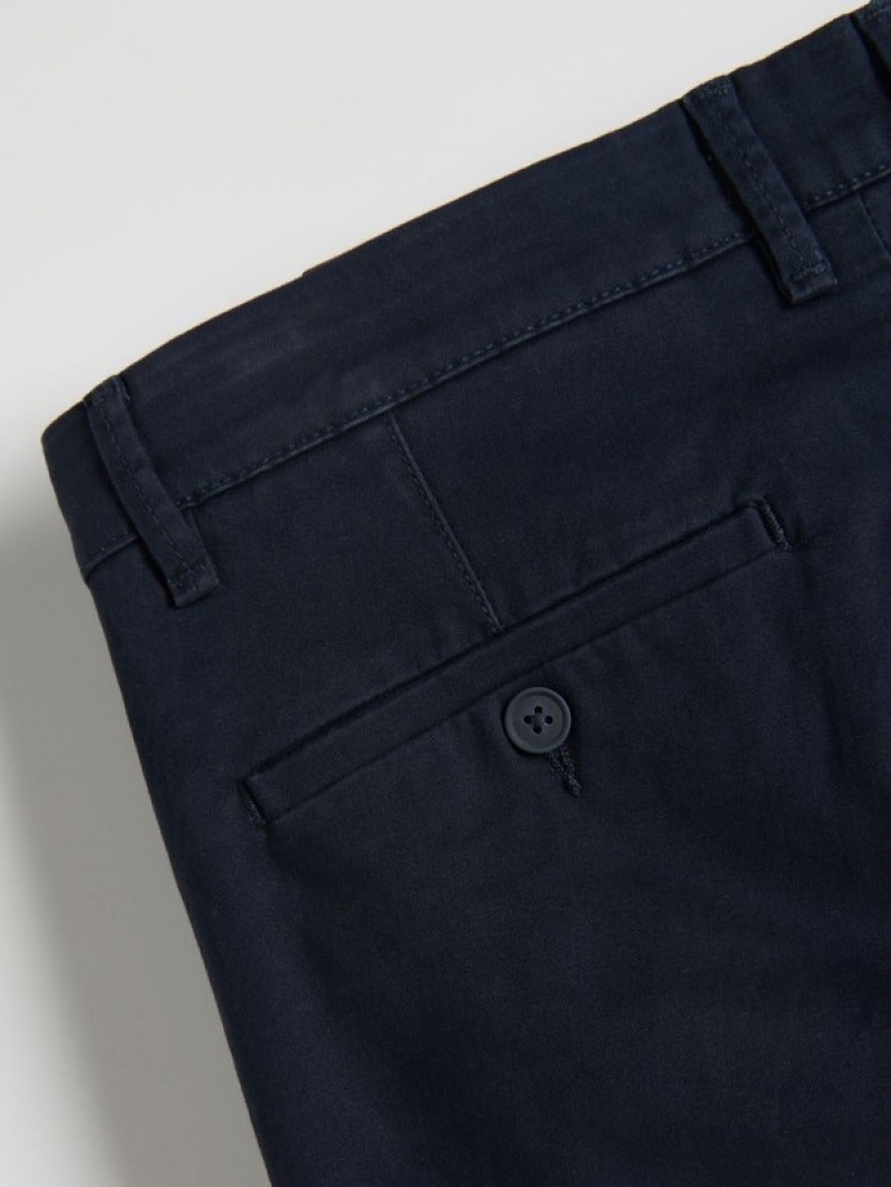 Reserved Chino Slim Fit Broek Heren Donkerblauw | QYHOX-3256