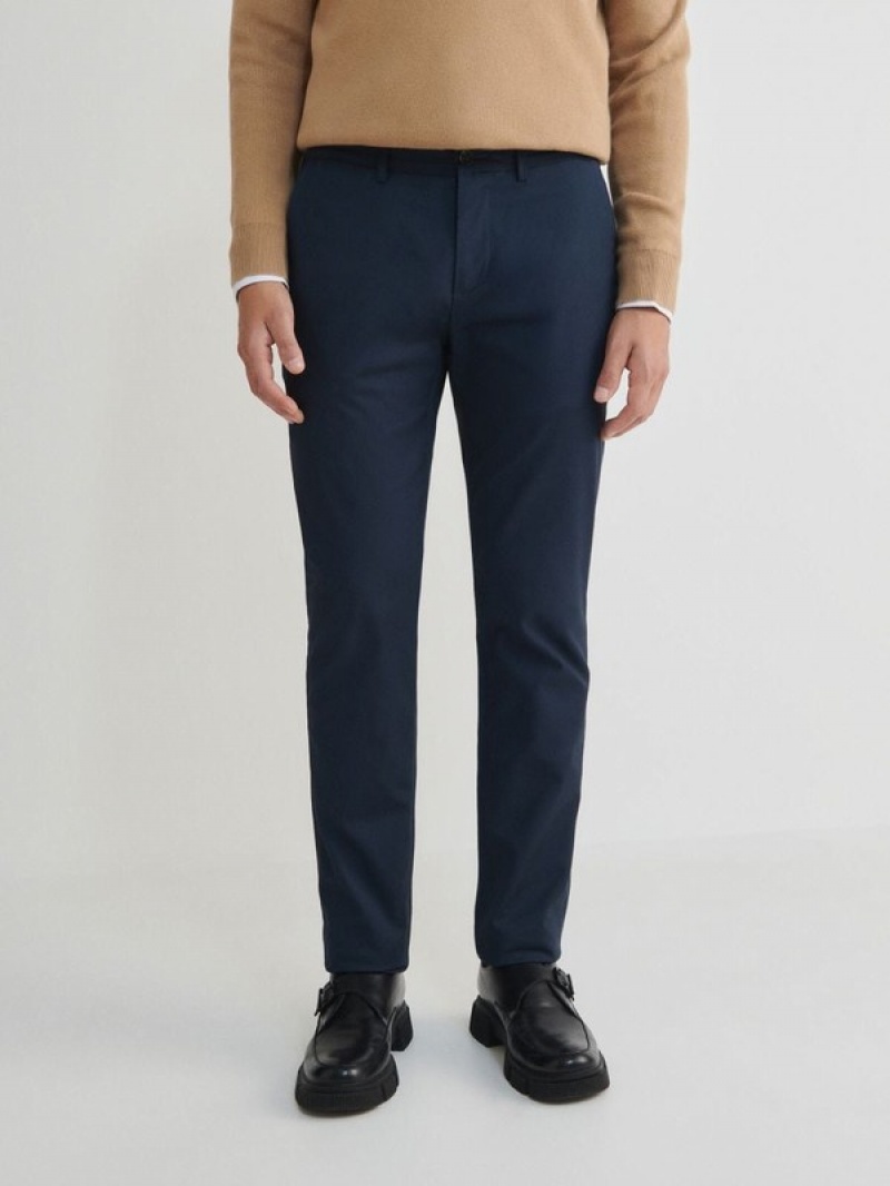 Reserved Chino Slim Fit Broek Heren Grijs Blauw | WZCMV-8319