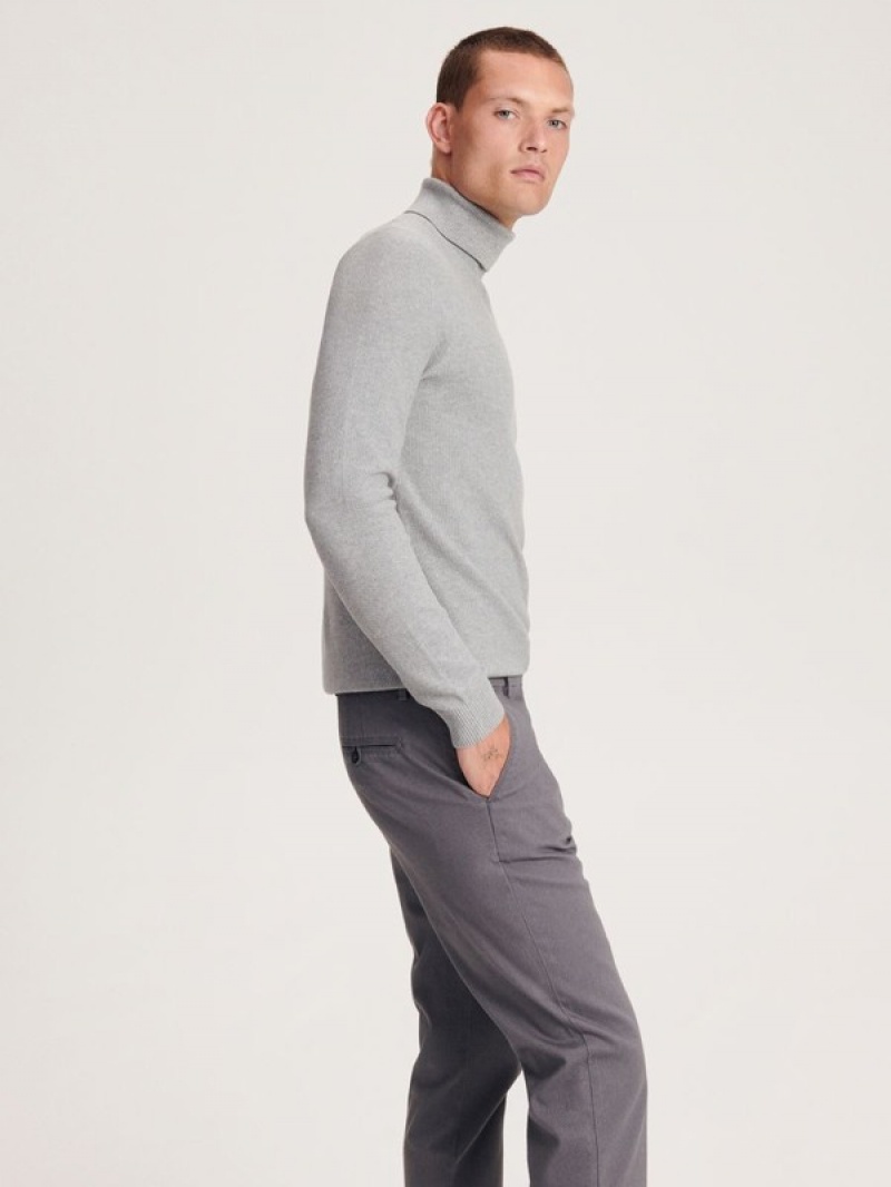 Reserved Chino Slim Fit Broek Heren Grijs | BXPUT-1508