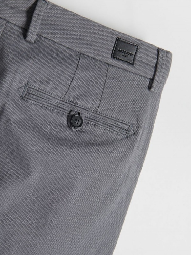 Reserved Chino Slim Fit Broek Heren Grijs | BXPUT-1508