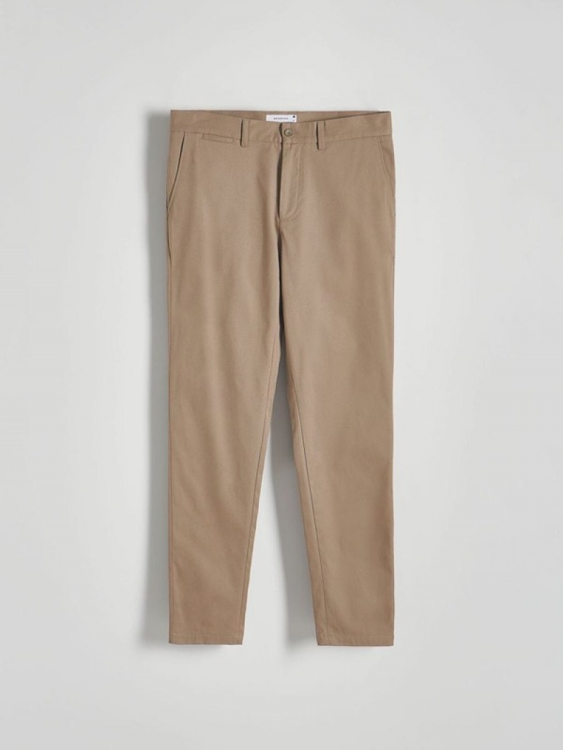 Reserved Chino Slim Fit Broek Heren Koffie | YBODM-0734