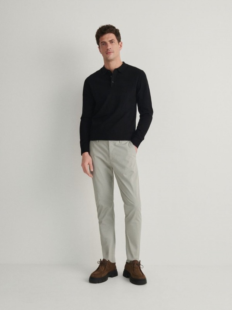 Reserved Chino Slim Fit Broek Heren Lichtgrijs | CHGFJ-1657