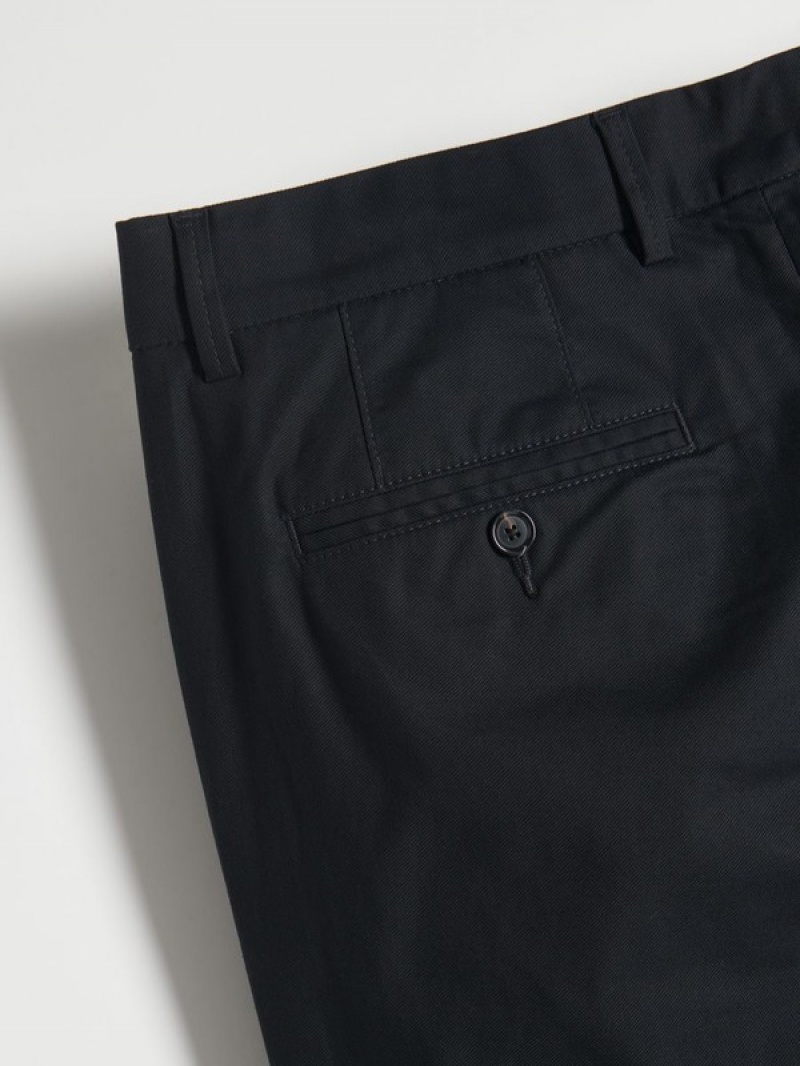 Reserved Chino Slim Fit Broek Heren Zwart | JBDAM-0278