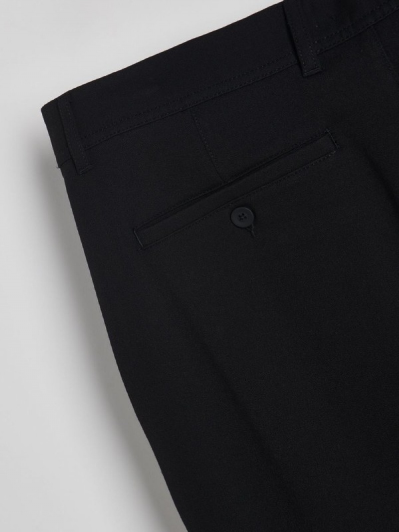 Reserved Chino Slim Fit Broek Heren Zwart | FEUCP-7056