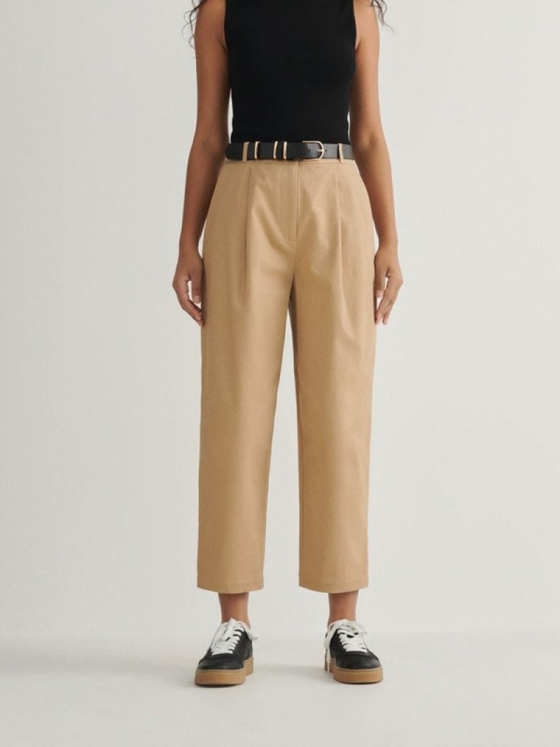 Reserved Chino With Broek Dames Beige | TCVWA-2809