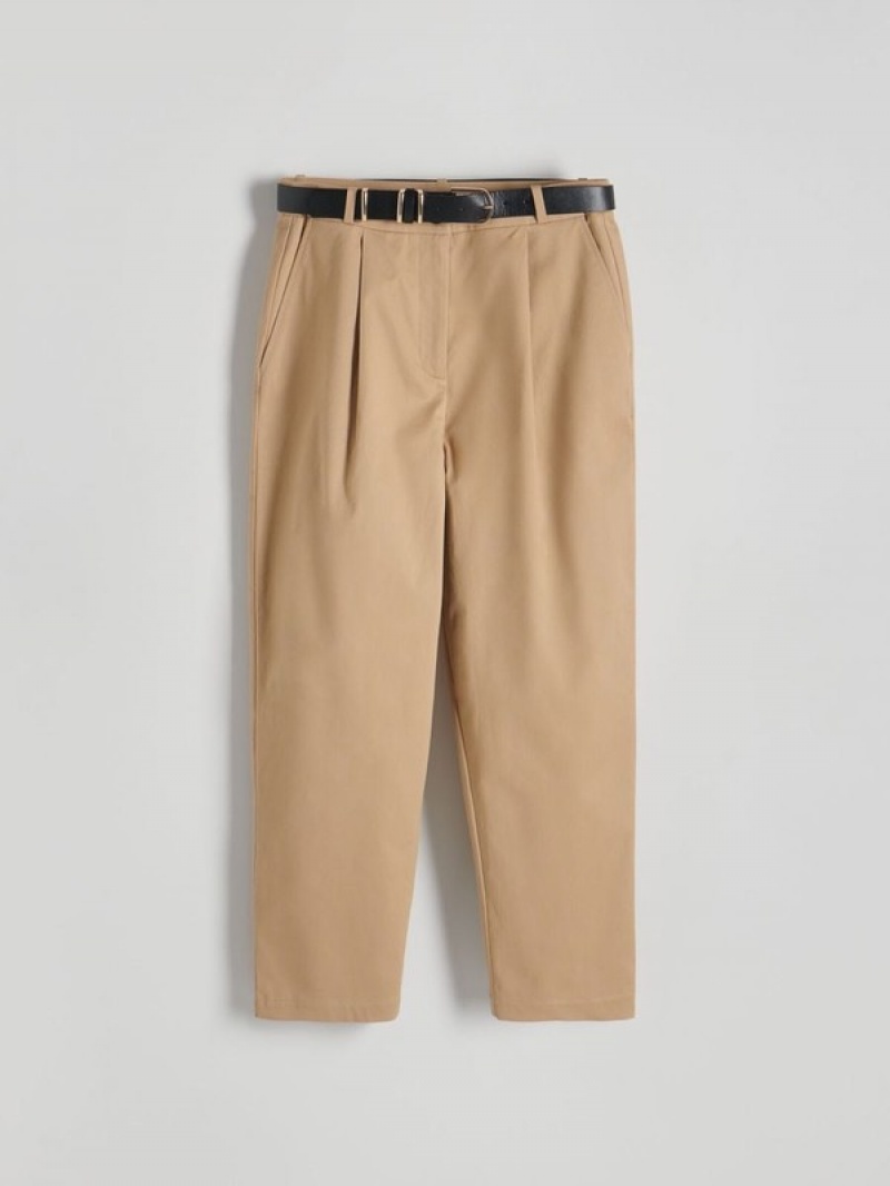 Reserved Chino With Broek Dames Beige | TCVWA-2809