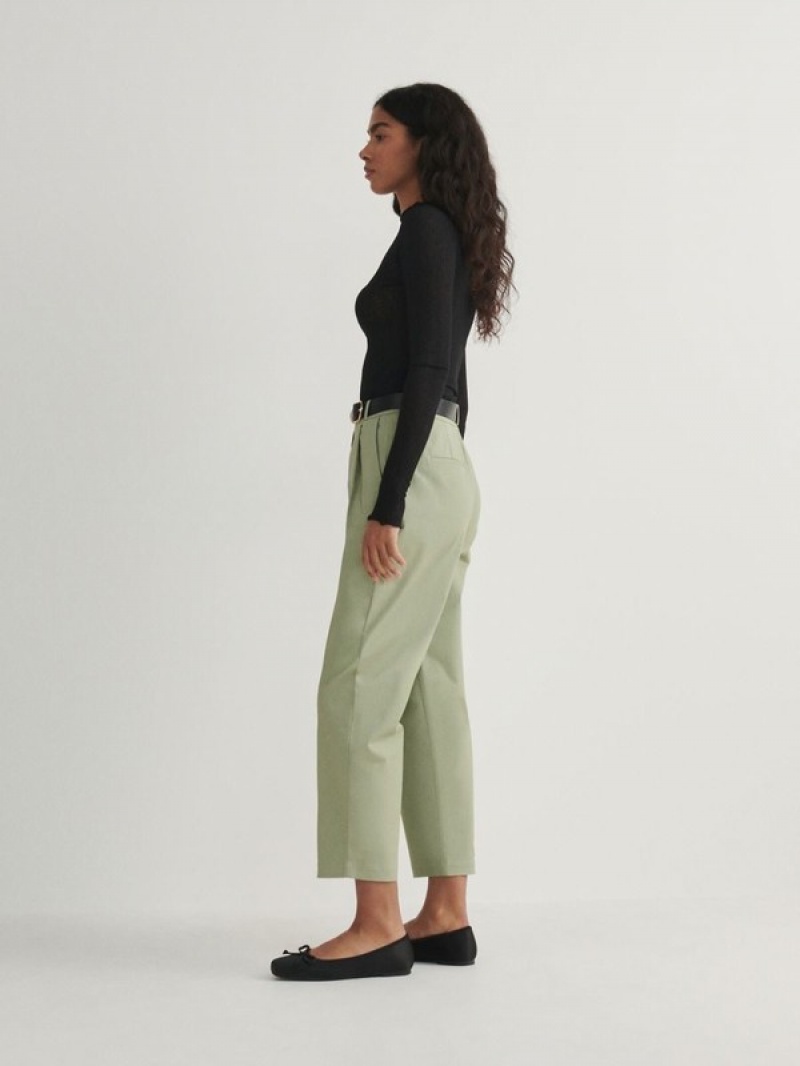 Reserved Chino With Broek Dames Groen | BVPSK-6915