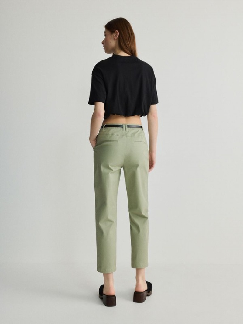 Reserved Chino With Broek Dames Groen | INFVZ-8164