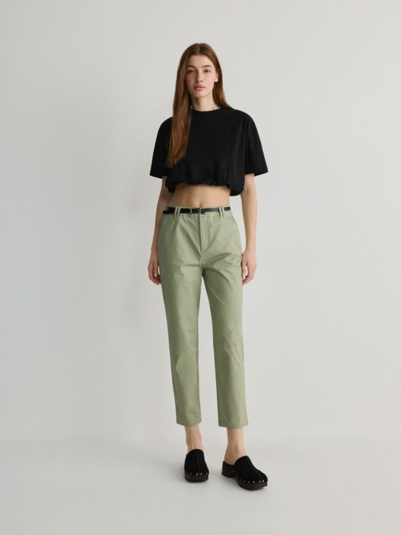 Reserved Chino With Broek Dames Groen | INFVZ-8164