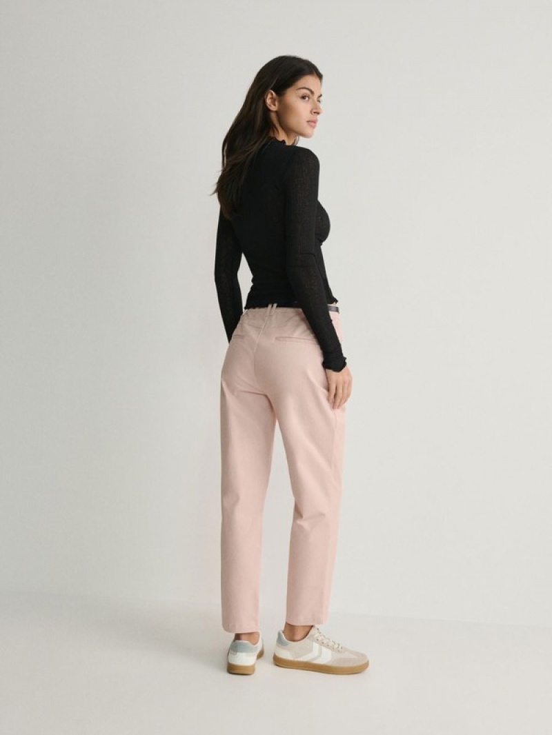 Reserved Chino With Broek Dames Roze | FKOQN-2740