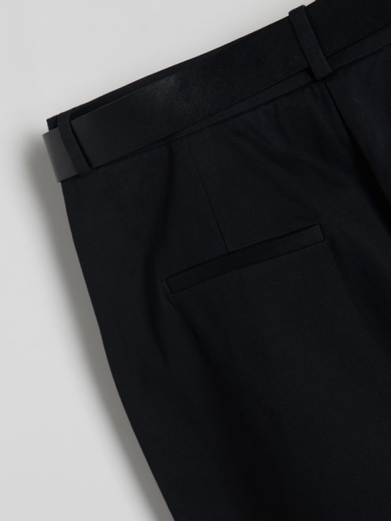 Reserved Chino With Broek Dames Zwart | DOYXE-2678