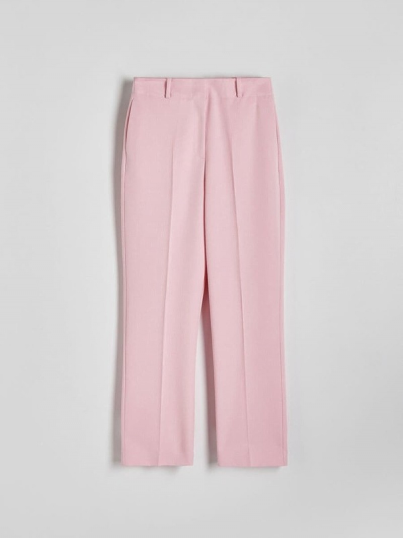 Reserved Cigaretteviscose Blend Broek Dames Roze | PBLHN-7486