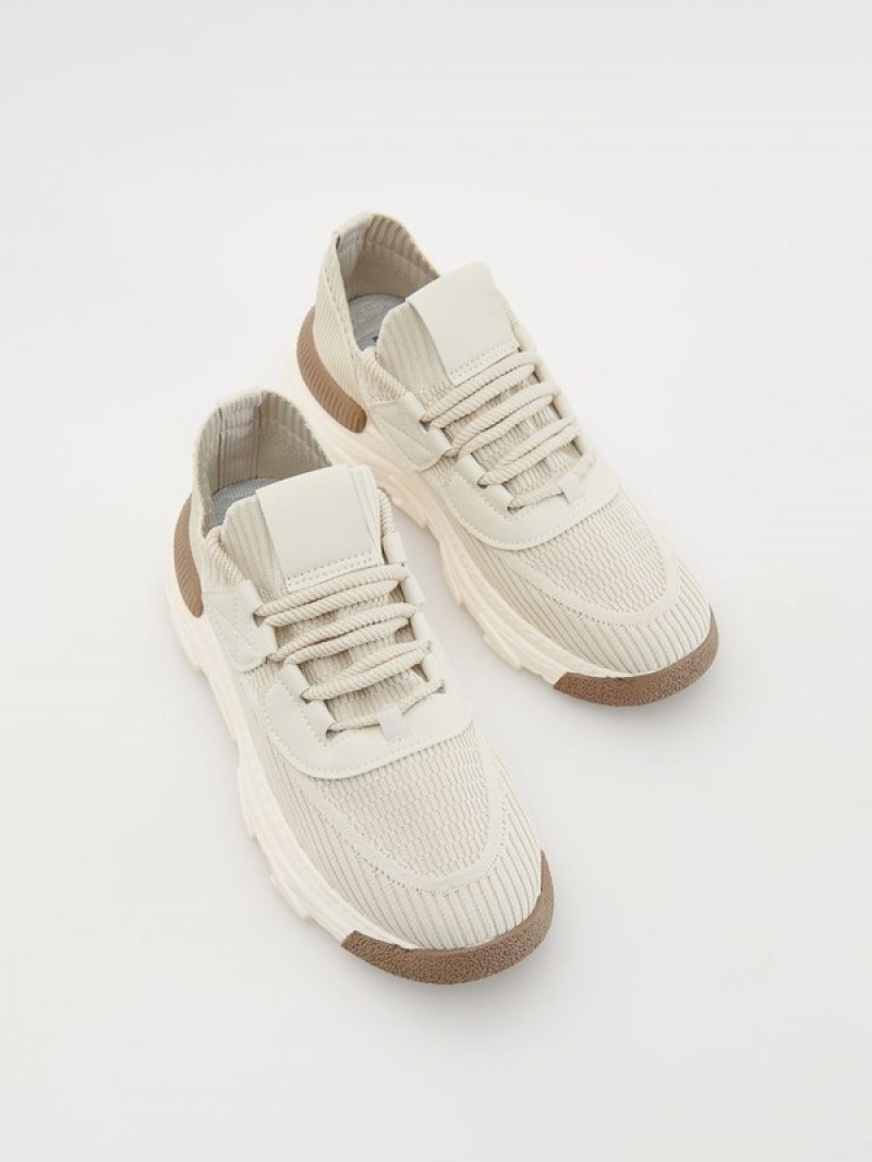 Reserved Combined Schoenen Heren Beige | ELBXF-4759