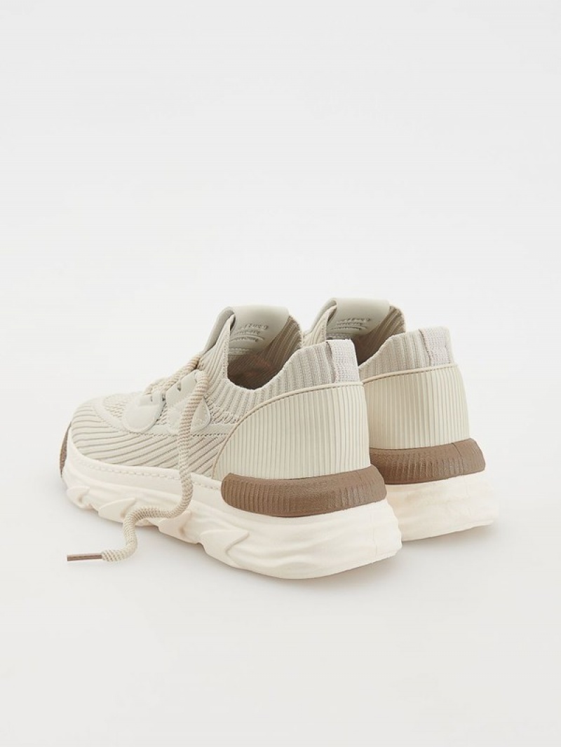 Reserved Combined Schoenen Heren Beige | ELBXF-4759