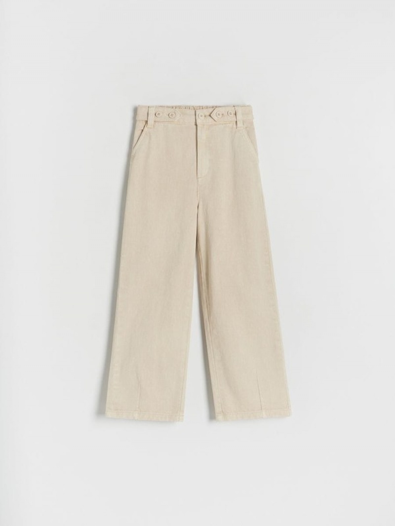 Reserved Cottonbuttons Broek Meisjes Beige | WOYHT-8571