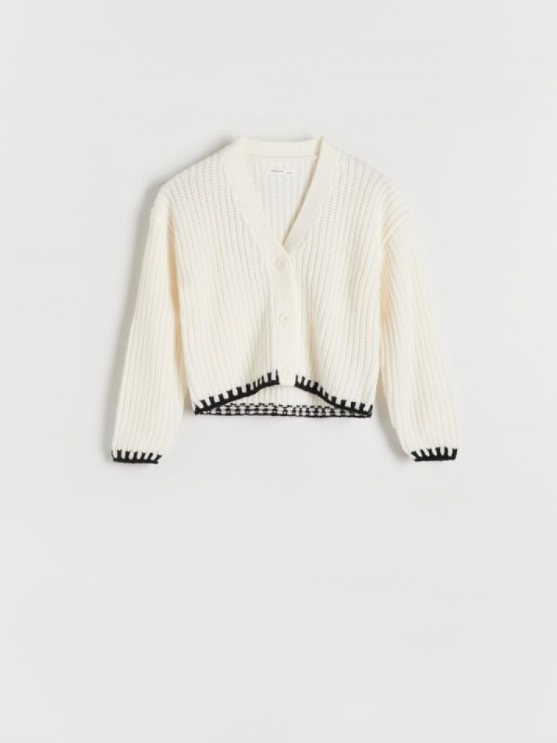 Reserved Decorative Knit Cardigan Truien Meisjes Room | UTVJL-4128