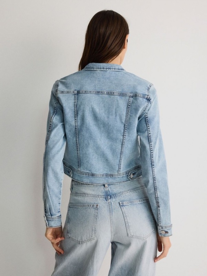 Reserved Denim Jassen Dames Blauw | SRNTH-2187