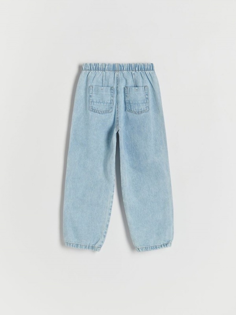 Reserved Denim Parachute Jeans Meisjes Blauw | MQGPT-6512