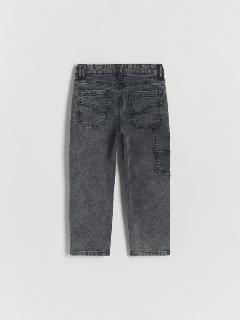 Reserved Elastic Brede Leg Jeans Jongens Lichtgrijs | GXTHN-2763