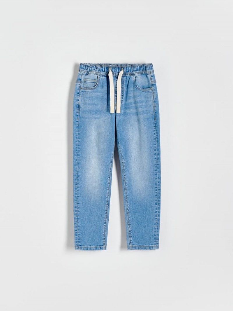 Reserved Elastic Carrot Jeans Jongens Blauw | LKNWQ-2746