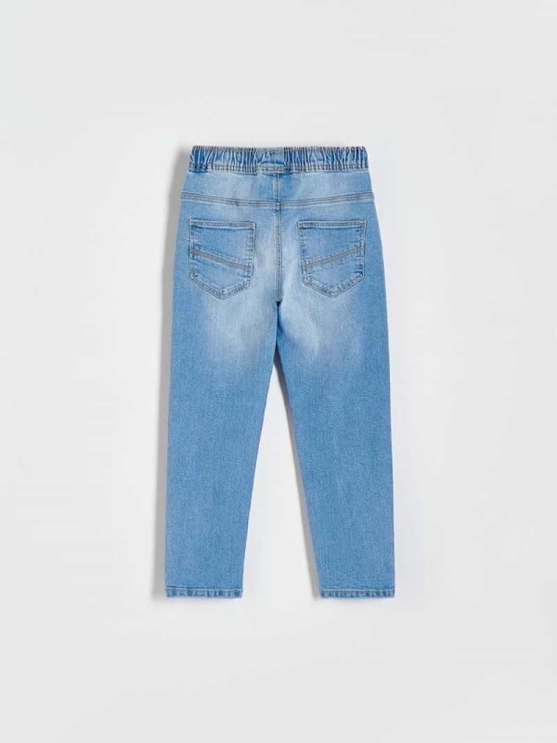 Reserved Elastic Carrot Jeans Jongens Blauw | LKNWQ-2746