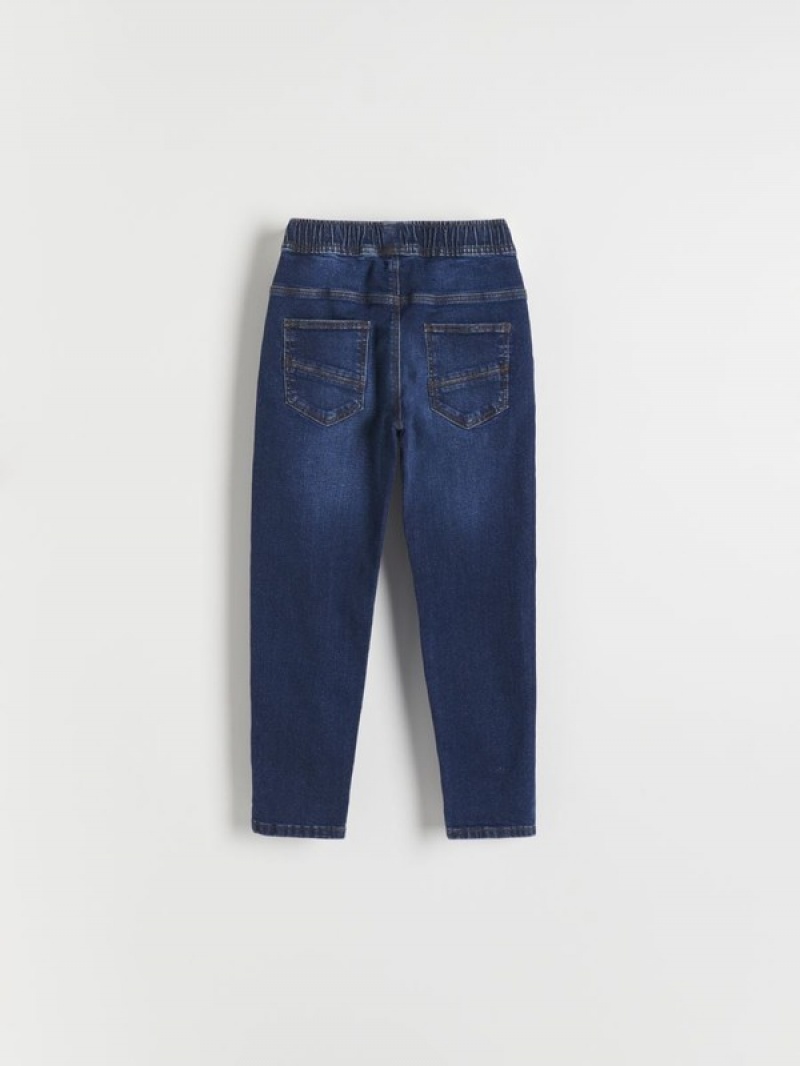 Reserved Elastic Carrot Jeans Jongens Donkerblauw | RUSFK-6792