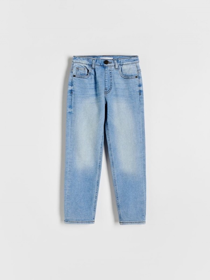 Reserved Elastic Regular Jeans Jongens Blauw | JOWEA-7386