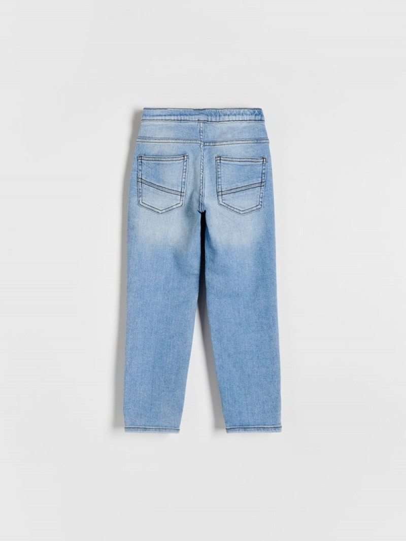 Reserved Elastic Regular Jeans Jongens Blauw | JOWEA-7386