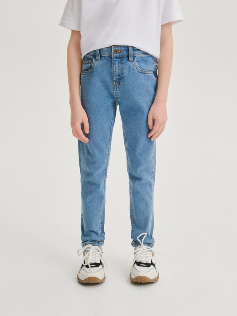 Reserved Elastic Slim Jeans Jongens Blauw | BWSQE-2396