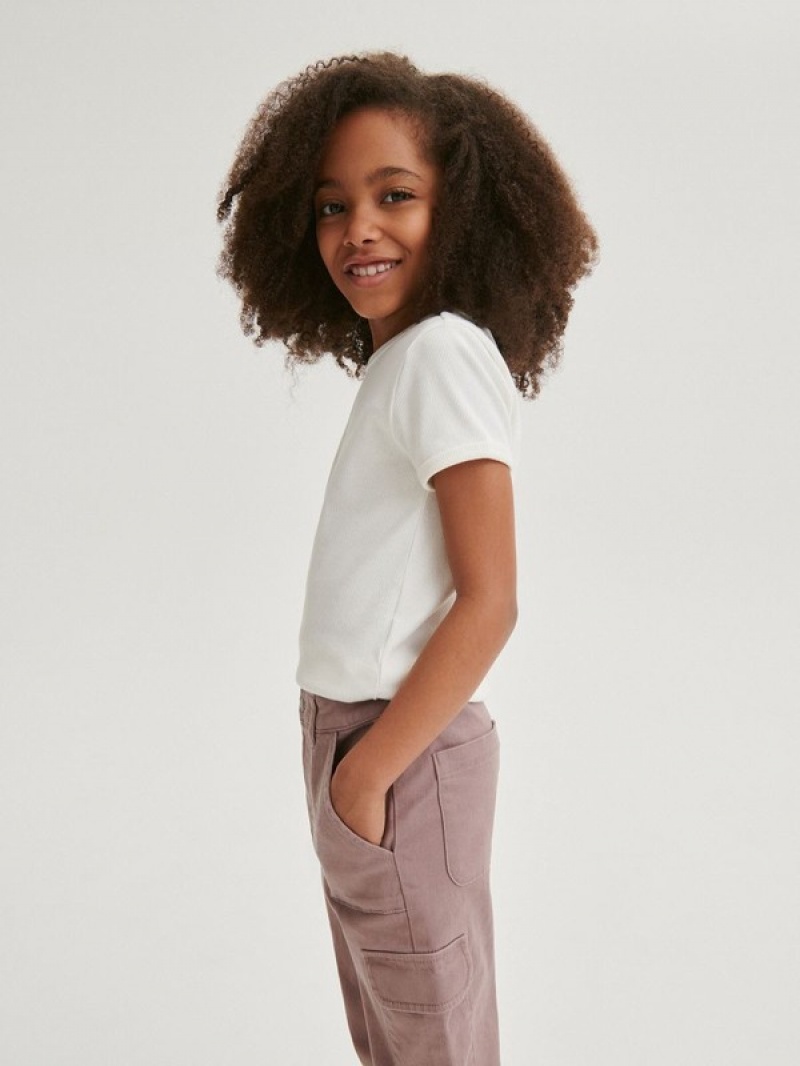 Reserved Flarecargo Pockets Broek Meisjes Bordeaux | IZVNM-8631