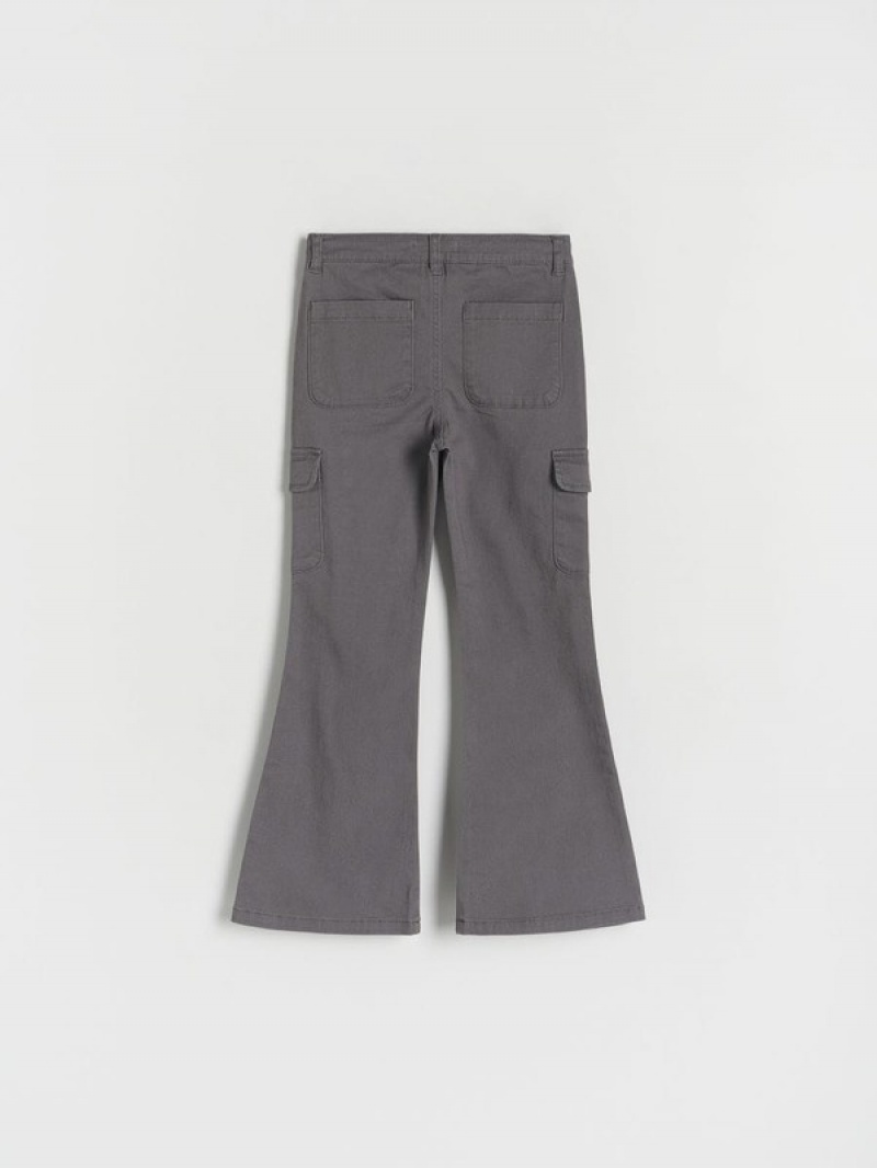 Reserved Flarecargo Pockets Broek Meisjes Donkergrijs | NAHJW-7412