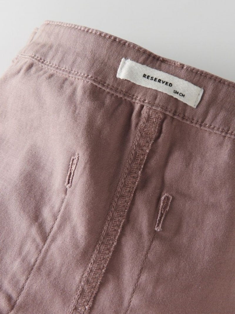 Reserved Flarecargo Pockets Broek Meisjes Bordeaux | ZADNS-1692