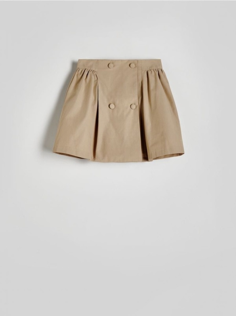 Reserved Flared Miniskirt Rokken Dames Bruin | EODUJ-3897