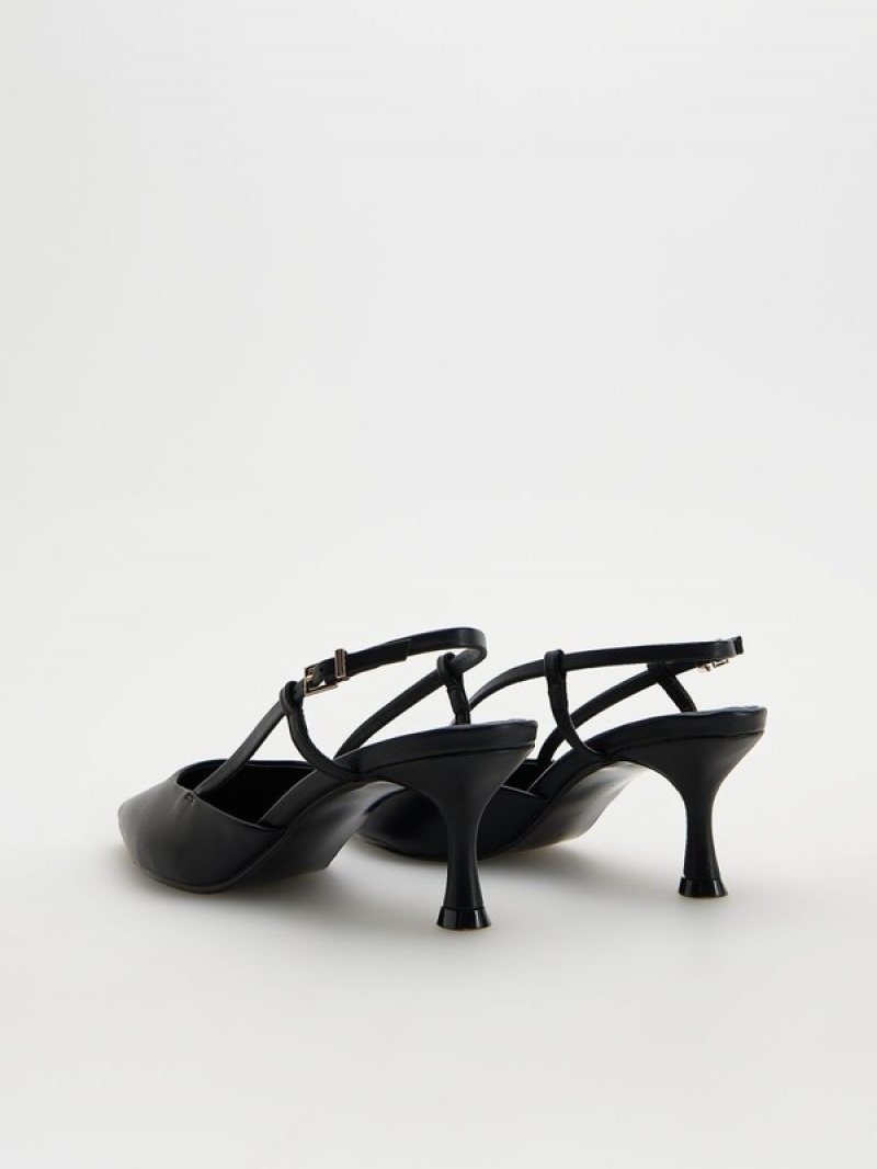 Reserved High Pumps Hakken Dames Zwart | XUBJY-4820