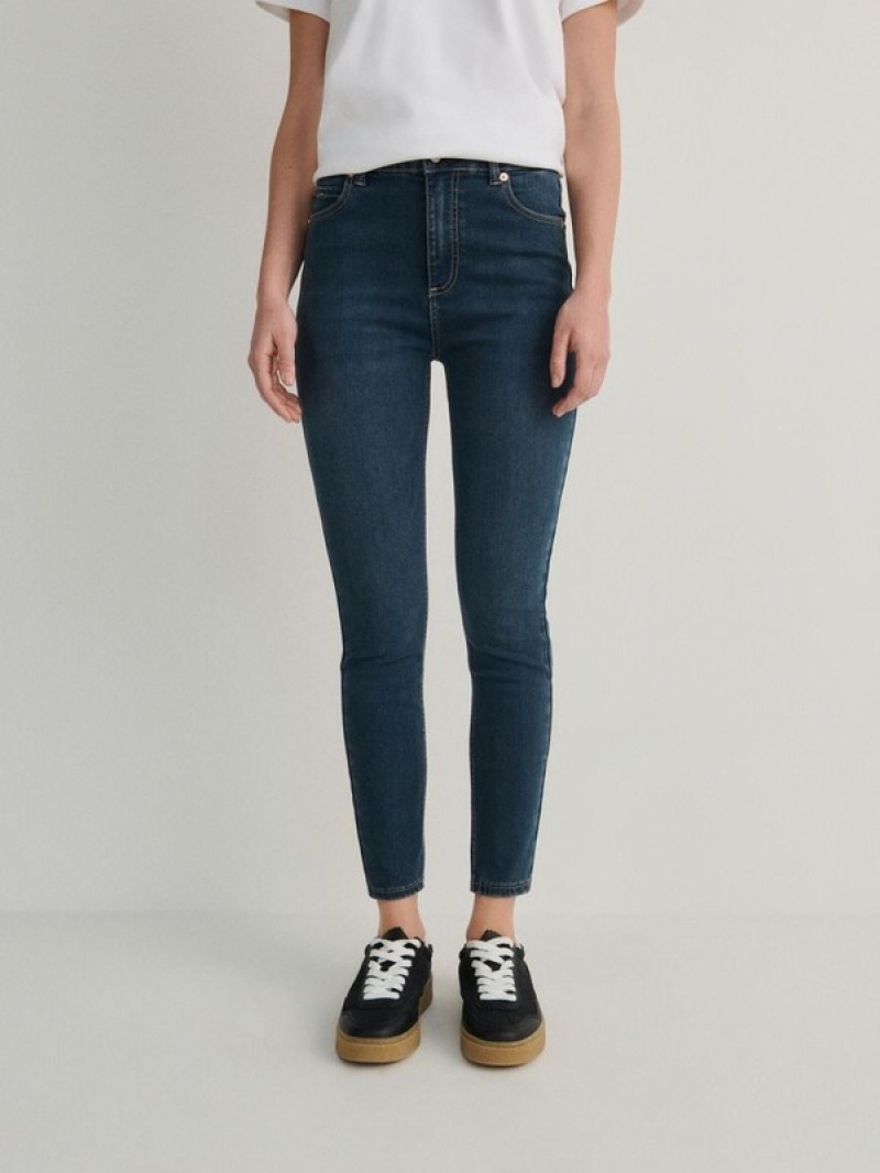 Reserved High Taille Slim Jeans Dames Grijs Blauw | BIRTS-9607