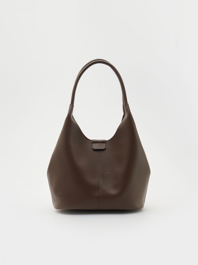 Reserved Hobo Tassen Dames Bruin | NXJVF-2905