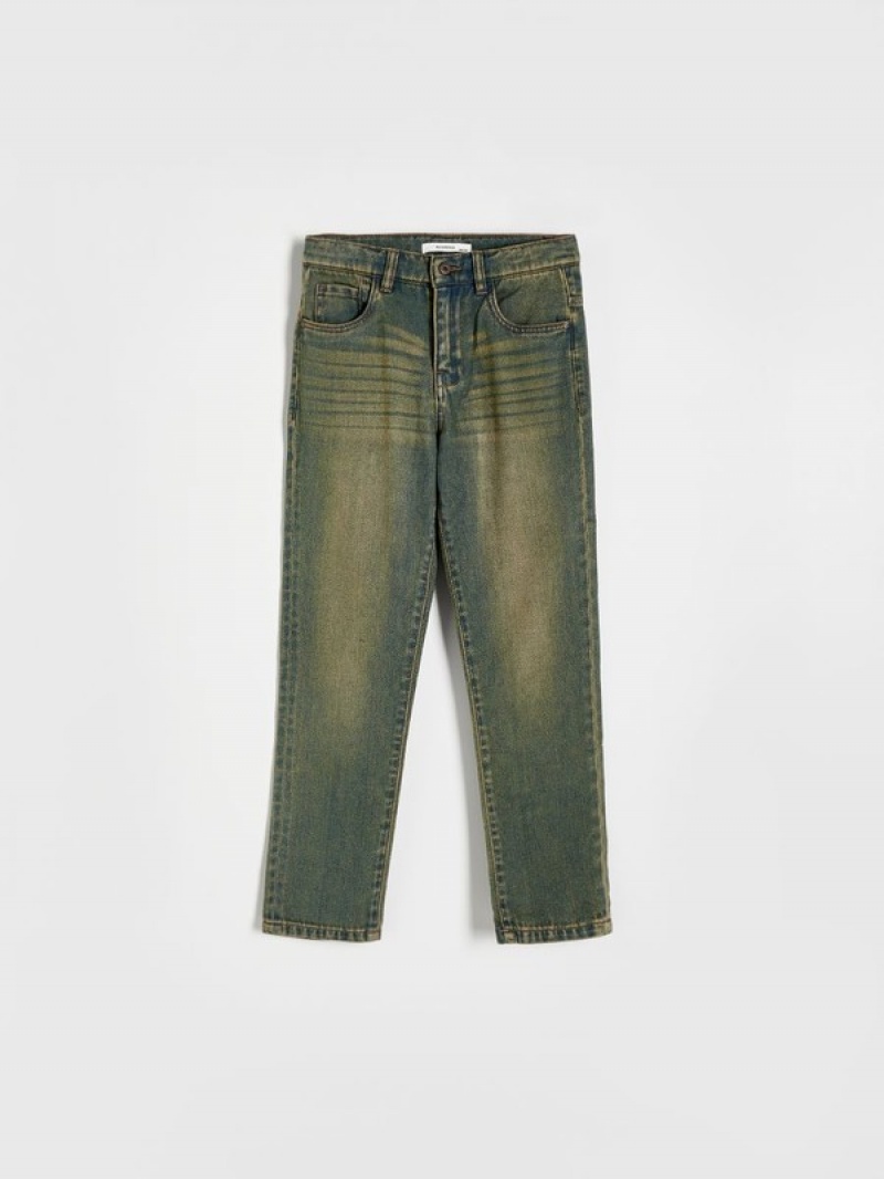 Reserved Jeanswash Effect Jeans Jongens Donkerblauw | FLMNC-7158