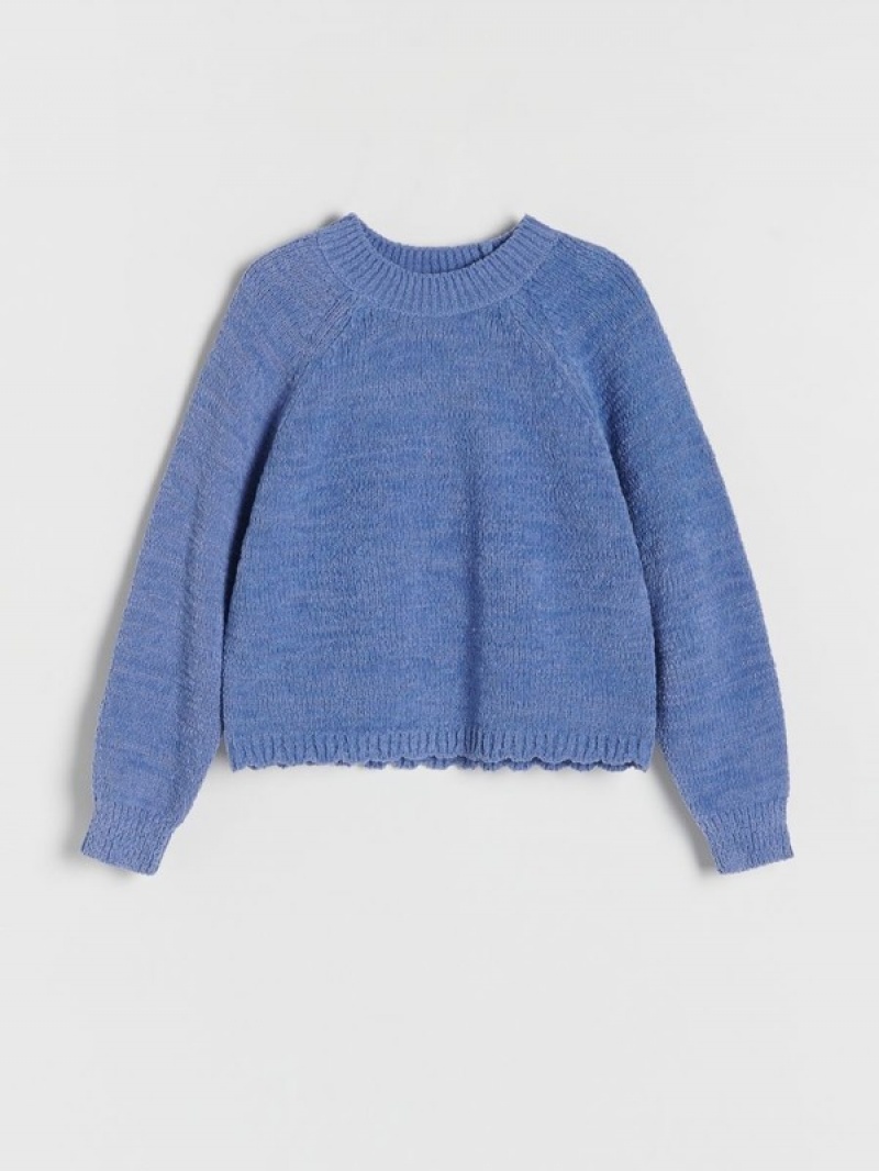 Reserved Jumperraglan Sleeves Truien Meisjes Blauw | VDTLO-8615