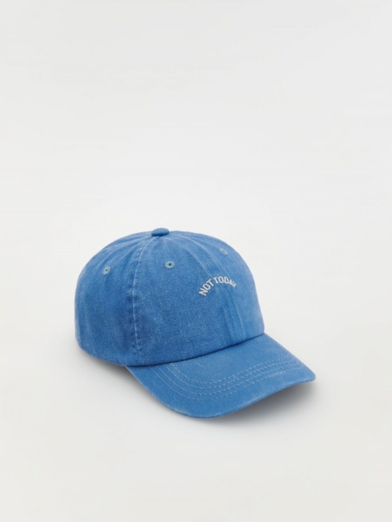 Reserved Katoenen Baseball Caps Jongens Blauw | UDKHR-5801