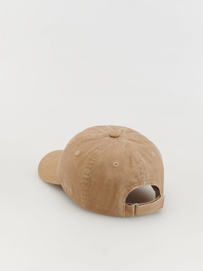 Reserved Katoenen Baseball Caps Jongens Beige | IKQYV-0624