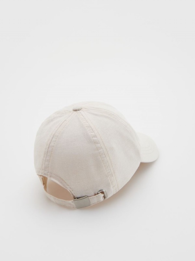 Reserved Katoenen Baseball Caps Jongens Beige | KEXGT-8257