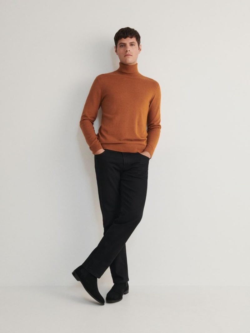 Reserved Katoenen Rich Turtleneck Truien Heren Bruin | XPIKY-4106