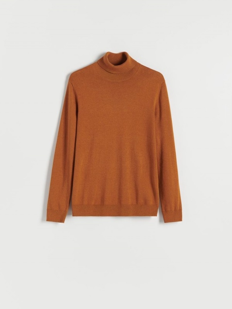 Reserved Katoenen Rich Turtleneck Truien Heren Bruin | XPIKY-4106