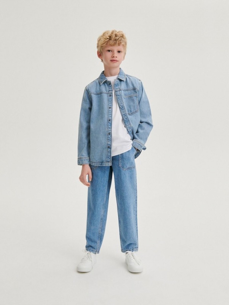 Reserved Klassieke Denim Balloon Jeans Jongens Blauw | HZINX-1079