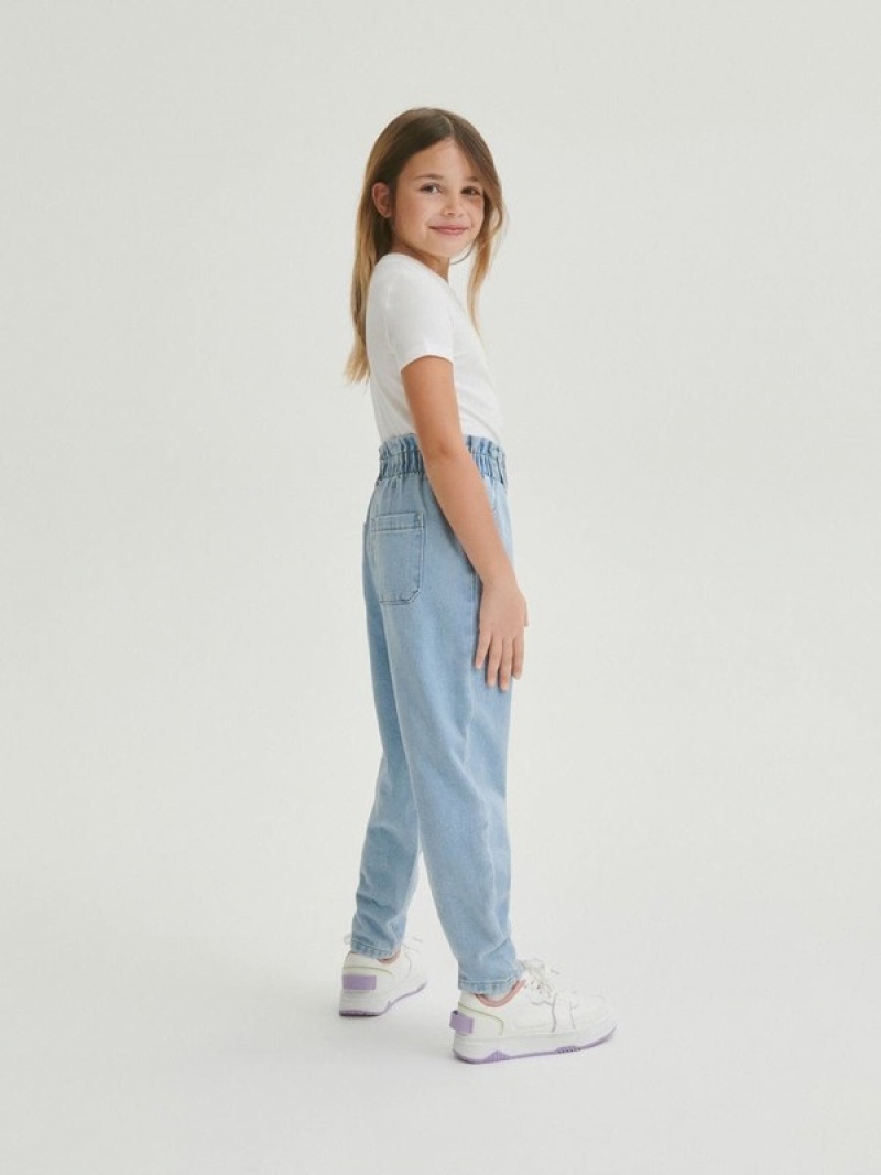 Reserved Klassieke Denimgy Jeans Meisjes Blauw | EVDTQ-8342