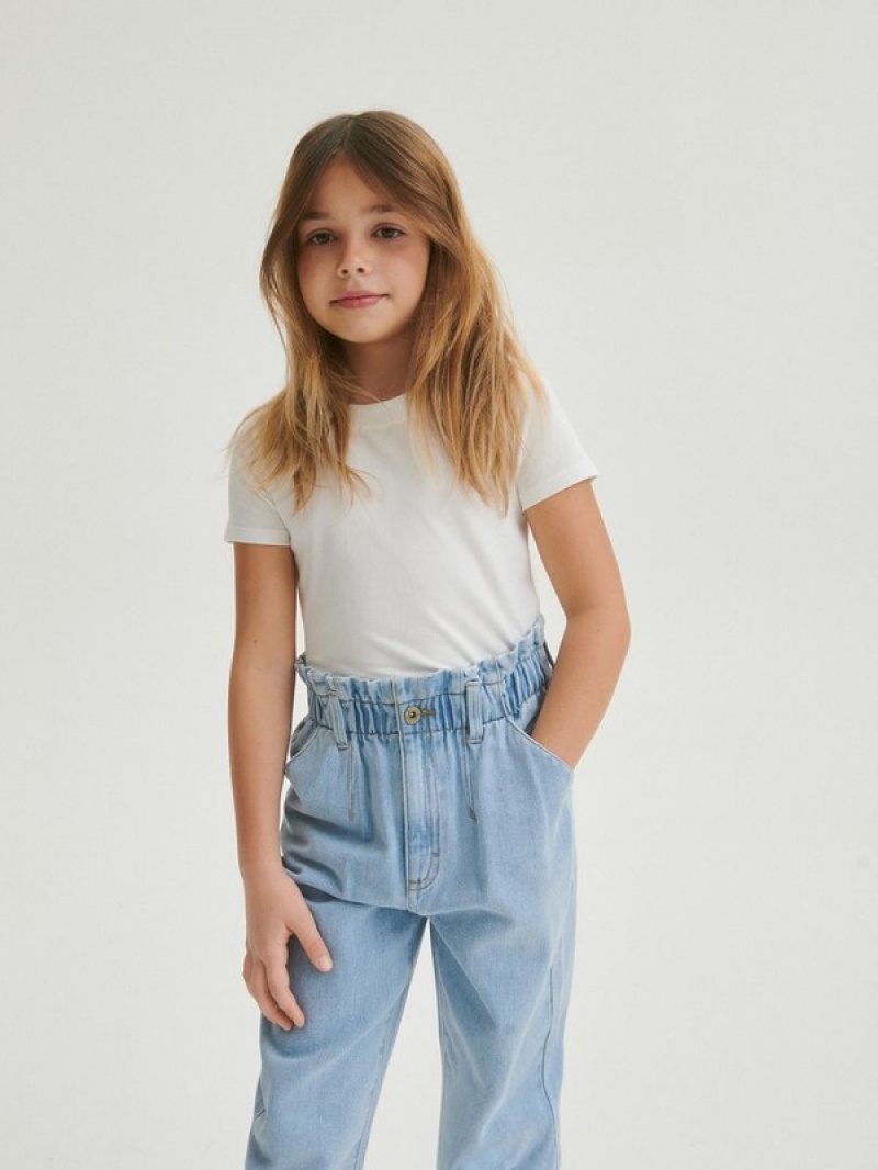 Reserved Klassieke Denimgy Jeans Meisjes Blauw | EVDTQ-8342