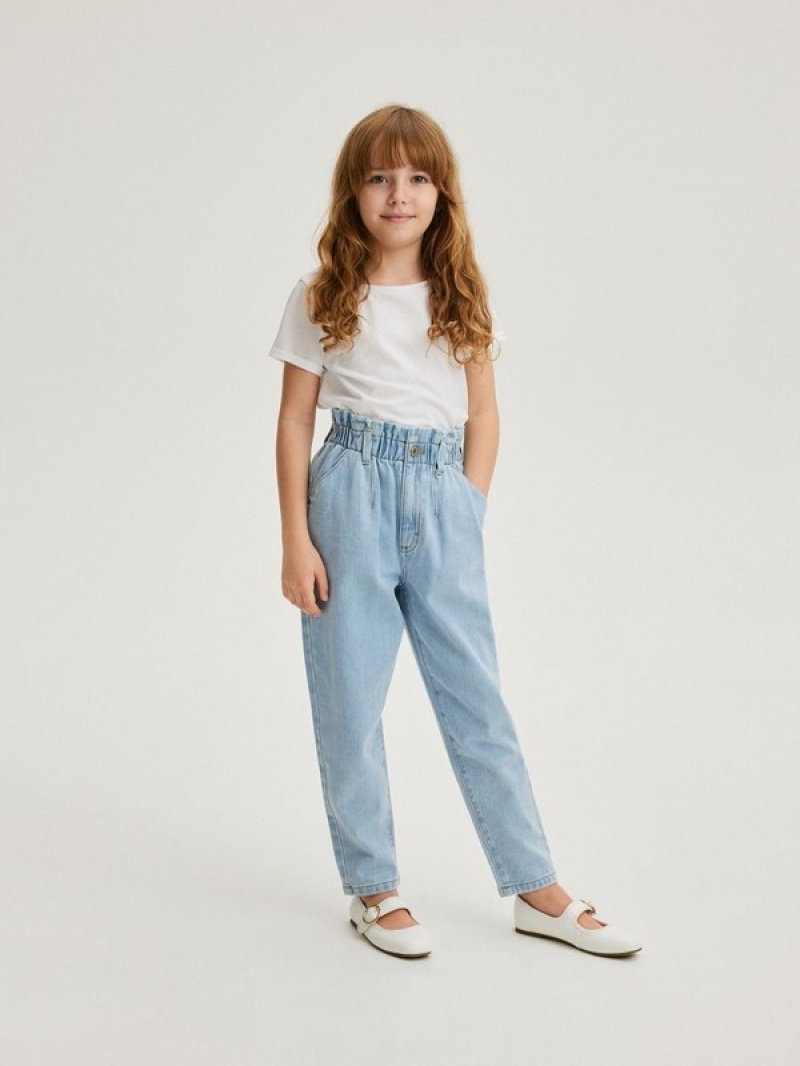 Reserved Klassieke Denimgy Jeans Meisjes Blauw | EVDTQ-8342