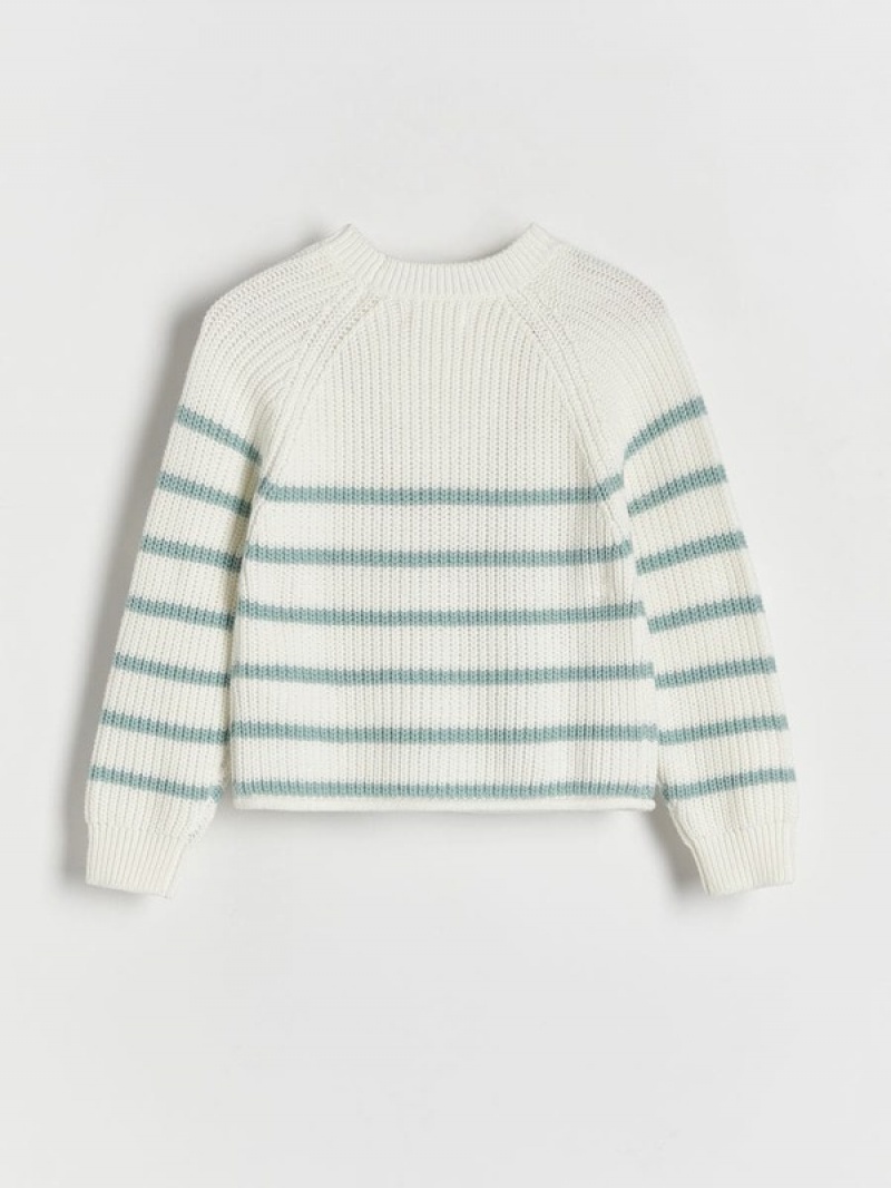 Reserved Klassieke Design Stripe Truien Meisjes Gekleurd | BDWIP-9068