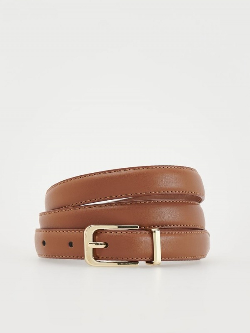 Reserved Leatherbuckle Riemen Dames Bruin | RAPGT-6475